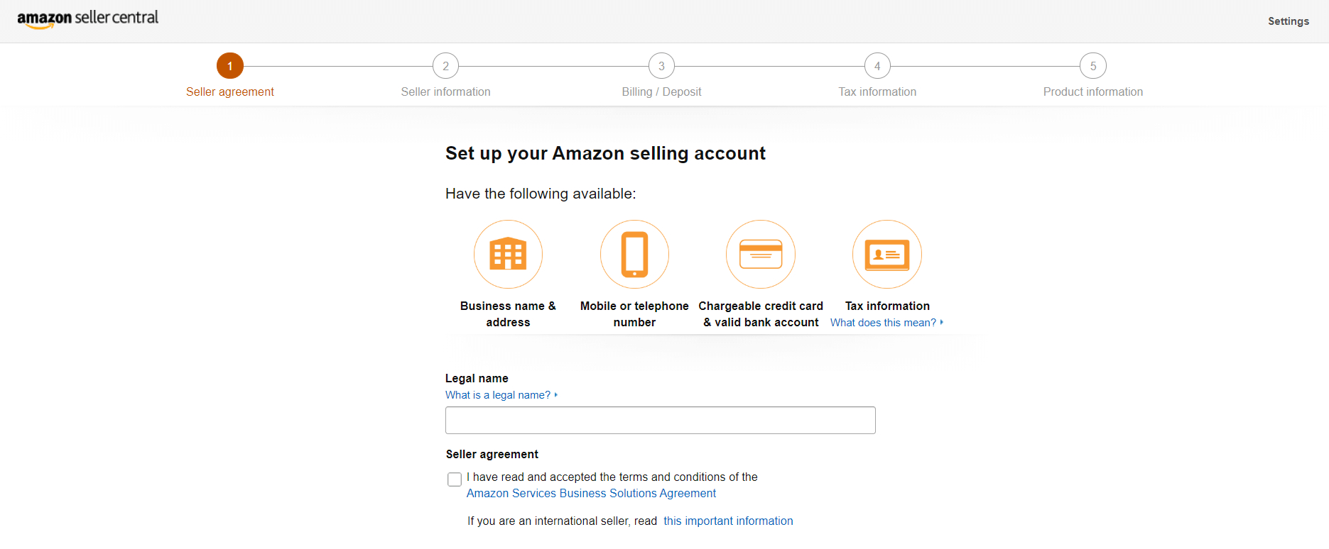 Create An Amazon Professional Seller Account