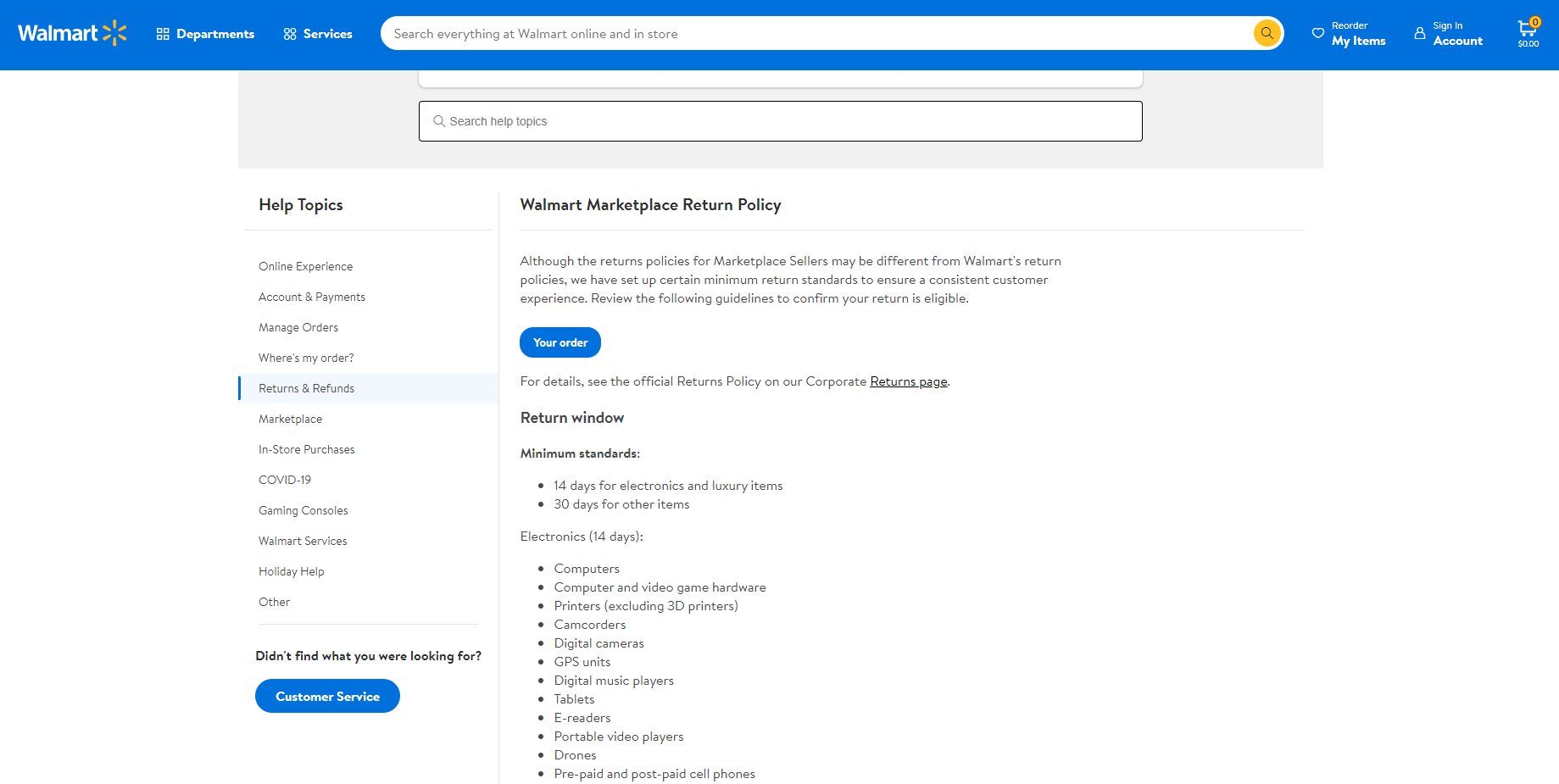 How to manage returns & refunds on Walmart marketplace